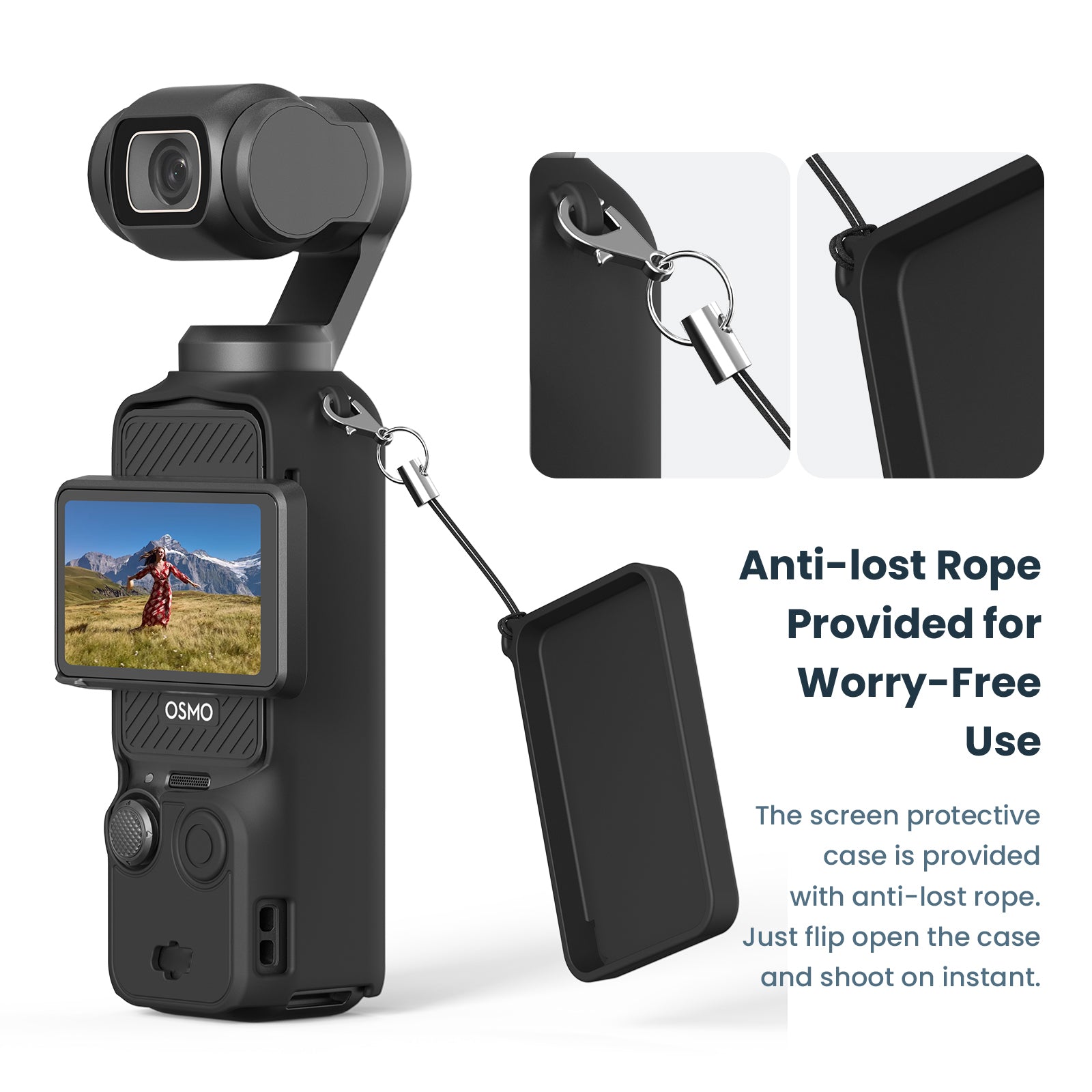 AMAGISN Silicone Protective Case for DJI Osmo Pocket 3 Action Camera Accessories Kit AMAGISN Silicone Protective Case for DJI Osmo Pocket 3 Action Camera Accessories Kit